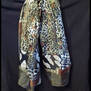 Animal print scarf